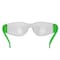 Bison Life Safety Glasses, Anti-Scratch, Clear Lens Green Temple Lens, Frameless BLSH-ESCR-CLLCT-SG8GR-12 - alternate 4
